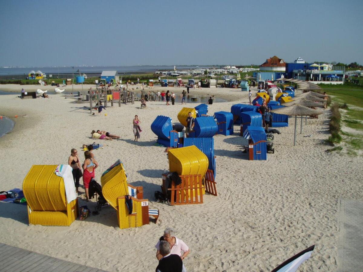 Ferienwohnung Hein Am Nordseedeich 부차딩엔 외부 사진